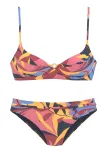 SUNSEEKER Bikinis tamsiai mėlyna jūros spalva / mėlyna dūmų spalva / &scaron;afrano spalva / avietinė / rožinė