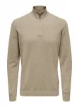 Only & Sons Megztinis 'ONSLoui' tamsi smėlio