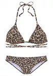 Bruno Banani Bikinis nebalintos drobės spalva / smėlio / ruda / juoda