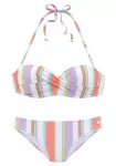 LASCANA Bikinis geltona / nefrito spalva / &scaron;viesiai violetinė / pitajų spalva