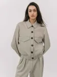 4TAILORS Demisezoninė striukė 'Serreno' pilka