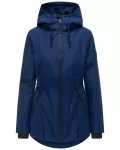 NAVAHOO Demisezoninė parka 'Blumentanz 14' tamsiai mėlyna / juoda
