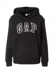 Gap Petite Megztinis be užsegimo 'HERITAGE' juoda / balta