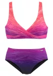 LASCANA Bikinis purpurinė / tamsiai violetinė / rožinė