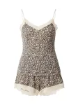 Hunkem&ouml;ller Pižama su &scaron;ortais 'Cami' smėlio spalva / &scaron;viesiai ruda / juoda