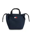 Tommy Jeans Rankinė 'Essential Repeat Logo Tote' tamsiai mėlyna