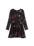 Desigual Suknelė mėlyna / geltona / rožinė / juoda