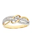 DIAMANT LETERNEL Žiedas 'Eternity-Ring aus 375 Gelbgold mit Diamant' auksas