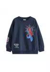 Lindex Megztinis be užsegimo 'Spiderman' tamsiai mėlyna / kobalto mėlyna / raudona / balta