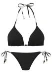 FRENCH CONNECTION Bikinis juoda / balk&scaron;va