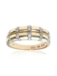 DIAMANT LETERNEL Žiedas 'Ehering aus 375 Gelbgold mit Diamant' auksas
