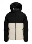 JACK & JONES Žieminė striukė 'JJEBECKS' nebalintos drobės spalva / juoda