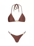 Acuarela Brand Bikinis 'Capri Triangle Set' kapučino spalva