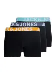 JACK & JONES Boxer trumpikės 'JACCONOR' melsvai pilka / mėtų spalva / oranžinė / juoda