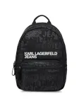 KARL LAGERFELD JEANS Kuprinė juodo džinso spalva / balta