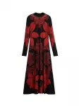 Desigual Suknelė rubinų raudona / juoda