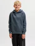 Jack & Jones Junior Megztinis be užsegimo 'JJEStar' tamsiai mėlyna / balta