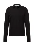 TOMMY HILFIGER Mar&scaron;kinėliai '1985 REGULAR LS POLO' raudona / tamsiai raudona / juoda / balta