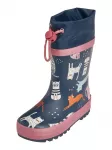 PLAYSHOES Guminiai batai 'Katzen' tamsiai mėlyna jūros spalva / oranžinė / eozino spalva / balk&scaron;va