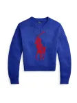 Polo Ralph Lauren Megztinis sodri mėlyna (&bdquo;karali&scaron;ka&ldquo;) / raudona