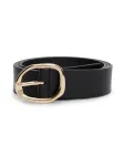 TOMMY HILFIGER Diržas 'Sculpted Buckle' auksas / juoda