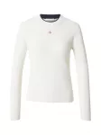 Calvin Klein Jeans Megztinis 'Textured Long Sleeve' balta