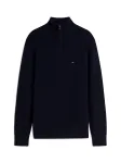 TOMMY HILFIGER Megztinis tamsiai mėlyna jūros spalva