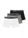 TOM TAILOR DENIM Boxer trumpikės pilka / juoda / balta