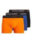 JACK & JONES Boxer trumpikės 'JACTheodore' mėlyna / oranžinė / juoda