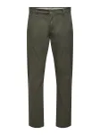 Only & Sons &bdquo;Chino&ldquo; stiliaus kelnės 'ONS Weft' tamsiai žalia