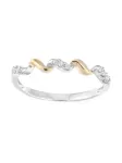 DIAMANT LETERNEL Žiedas 'Eternity-Ring aus 375 Gelbgold mit 0.08 Karat Diamant' auksas