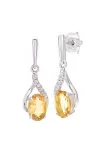 DIAMANT LETERNEL Auskarai sidabrinė