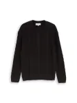 TOM TAILOR DENIM Megztinis juoda