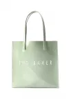 Ted Baker Pirkinių krep&scaron;ys 'CRINKON' &scaron;viesiai žalia / balta