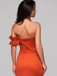 Ombre Vakarinė suknelė tamsiai oranžinė
