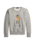 Polo Ralph Lauren Megztinis be užsegimo smėlio spalva / mėlyna / margai pilka / juoda
