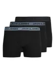 JACK & JONES Boxer trumpikės 'Louis' pilka / margai juoda