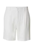 DAN FOX APPAREL Klostuotos kelnės 'Alan' balta