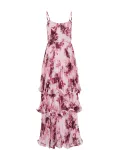 WE Fashion Vakarinė suknelė rožių spalva / rausvai raudona / pastelinė rožinė