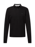TOMMY HILFIGER Mar&scaron;kinėliai '1985 REGULAR LS POLO' raudona / tamsiai raudona / juoda / balta