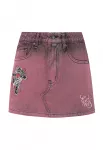 Ed Hardy Sijonas alyvinė spalva / juoda / balta