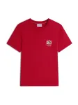 TOMMY HILFIGER Mar&scaron;kinėliai 'Wavy Flag' tamsiai mėlyna / raudona / ugnies raudona / balta