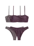 The Set Bikinis pilka / gervuogių spalva / balta