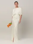 S&aacute;vel Vakarinė suknelė 'Gwen Gown' vilnos balta