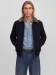 Jack & Jones Premium Demisezoninė striukė 'JPRBLUMELVIN' tamsiai mėlyna jūros spalva