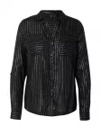 VERO MODA Palaidinė 'VMBumpy' juoda / sidabrinė