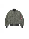 ALPHA INDUSTRIES Demisezoninė striukė 'MA-1 Distressed' tamsiai pilka / rusvai žalia