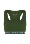 Ted Baker Sportinė liemenėlė 'Diana Essentials' alyvuogių spalva / balta