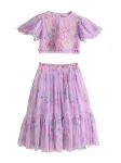 Next Rinkinys 'Lehenga' &scaron;viesiai mėlyna / žalia / levandų spalva / rožių spalva