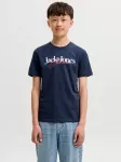Jack & Jones Junior Mar&scaron;kinėliai 'JJTom' tamsiai mėlyna jūros spalva / tamsiai raudona / balta
